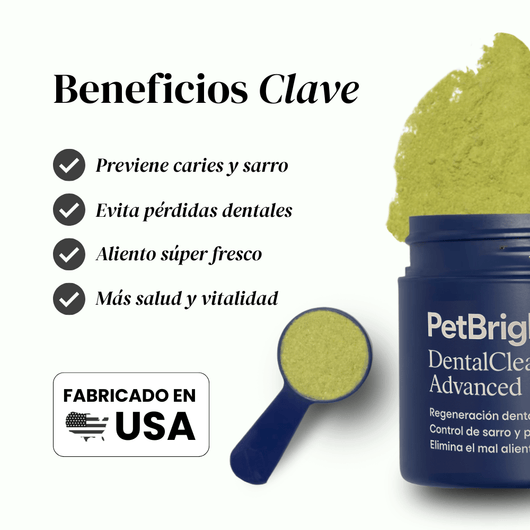 PetBright Advanced- Polvo Dental Limpiador